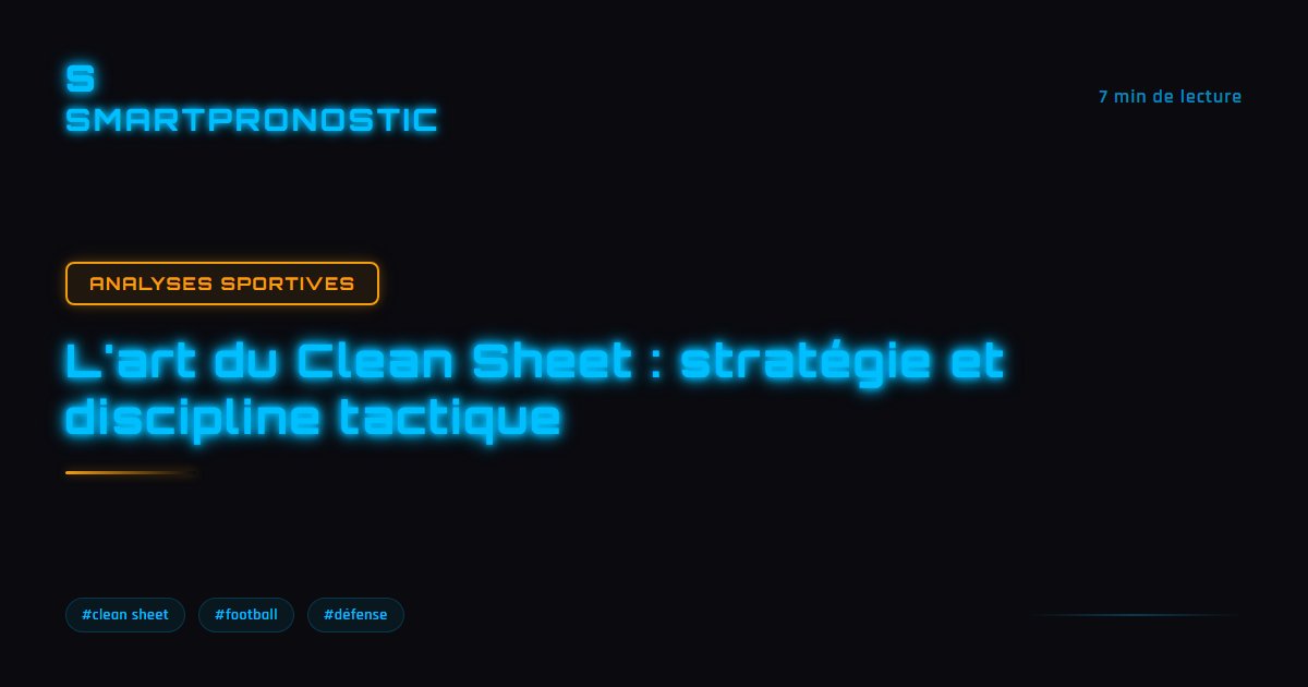 L'art du Clean Sheet : stratégie et discipline tactique